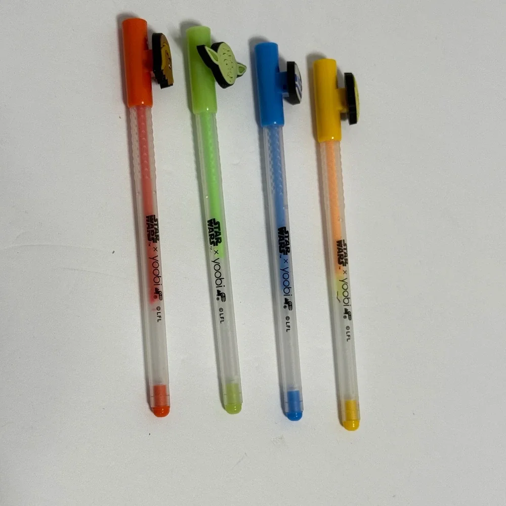 Star Wars x Yoobi Gel‎ Pens Set Chewbacca Yoda R2D2 C3PO